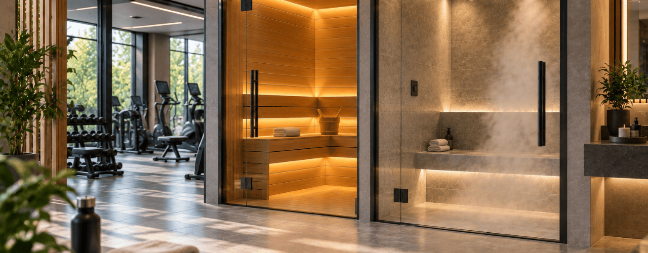 Commercial Sauna and Steam Room for Health Clubs