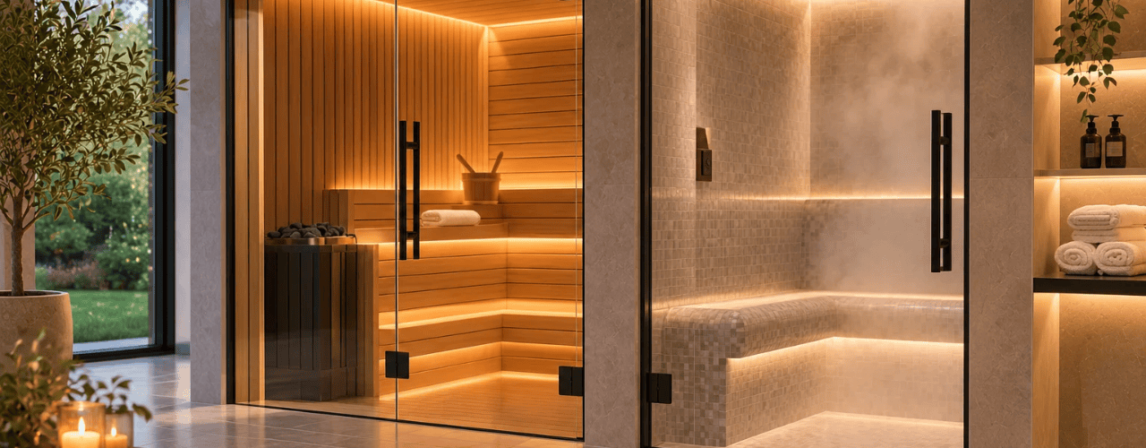 Home Sauna and Steam Room Designed Around Personal Wellness