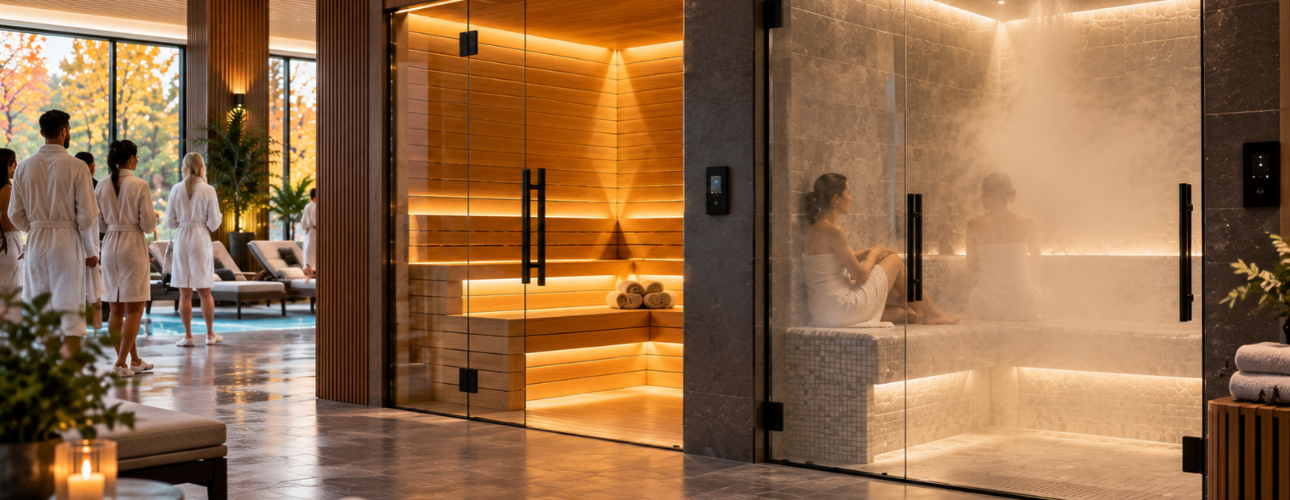 Commercial Steam Sauna Rooms Designed for Peak Demand